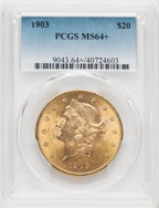 1903 $20 Liberty Double Eagle PCGS MS64+ (506223021)