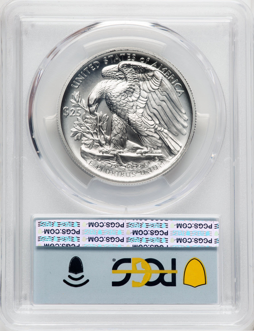 2023-W Burnished Palladium Eagle 1 oz FDI Flag PCGS MS70 (764808014)