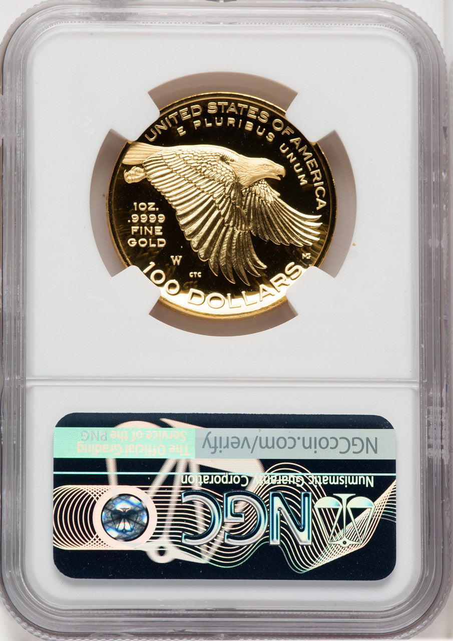 2017-W $100 American Liberty High Relief Kenneth Bressett Red Book NGC PF70