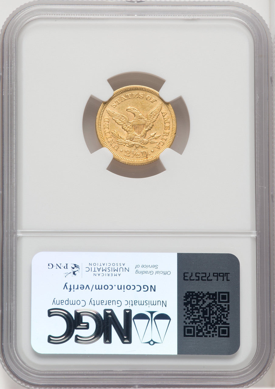 1853 $2.50 Liberty Quarter Eagle NGC AU55 (768204003)