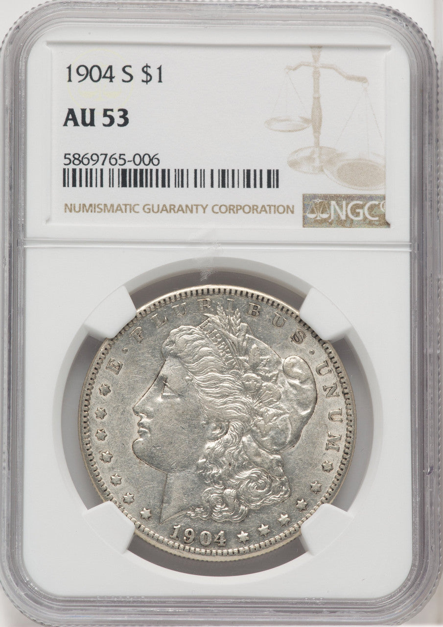 1904-S $1 Morgan Dollar NGC AU53 (768200002)