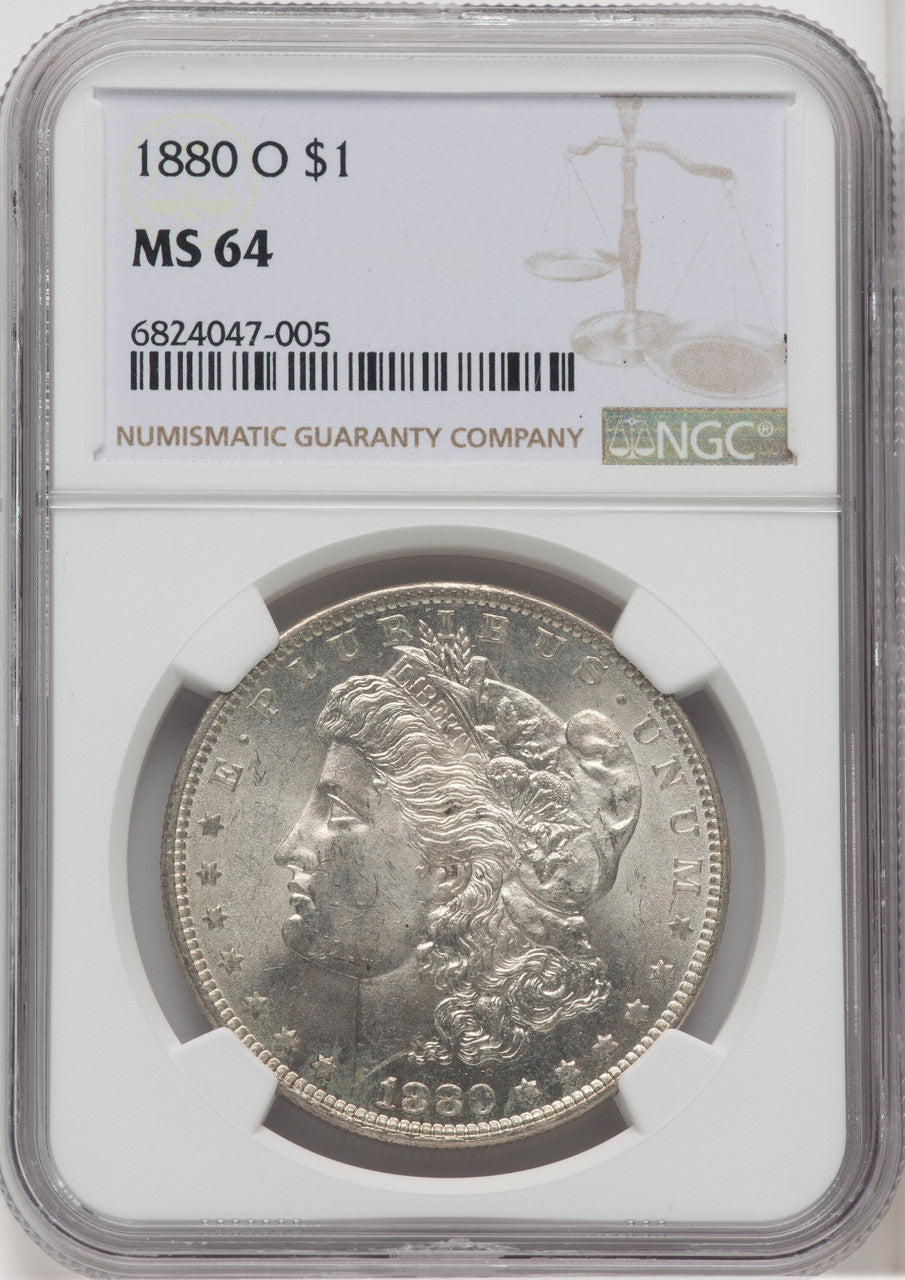 1880-O $1 Morgan Dollar NGC MS64 (768244005)