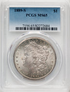 1889-S $1 Morgan Dollar PCGS MS65 (768200005)