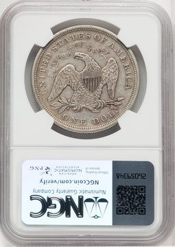 1872 S$1 Seated Dollar NGC XF45