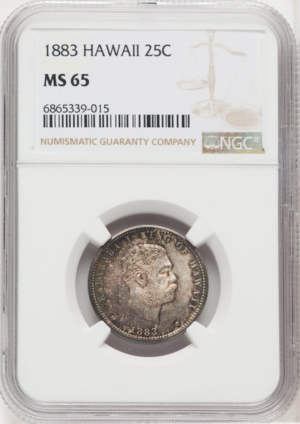 1883 Hawaii Quarter Coins of Hawaii NGC MS65 | LCR Coin