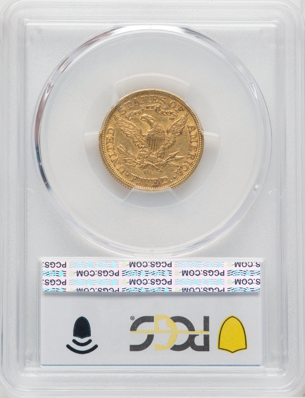 1893-O $5 Liberty Half Eagle PCGS AU50