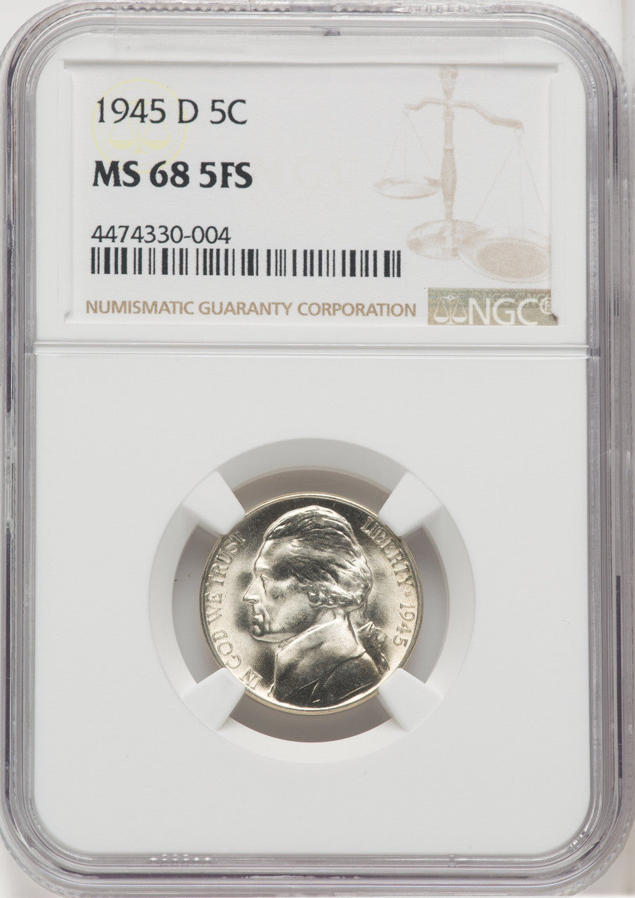 1945-D 5C FS Jefferson Nickel NGC MS68 (767261034)
