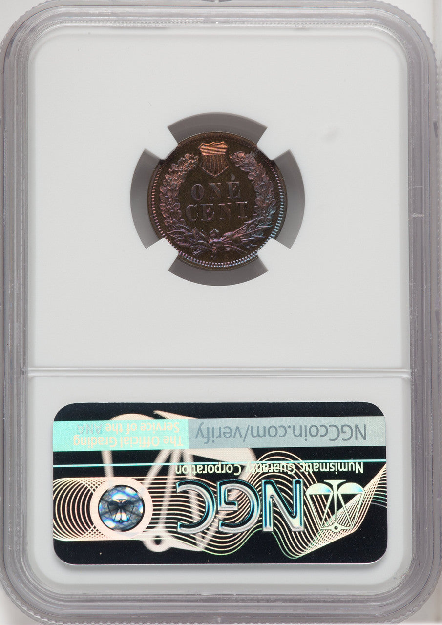 1875 1C RB Proof Indian Cent NGC PR65