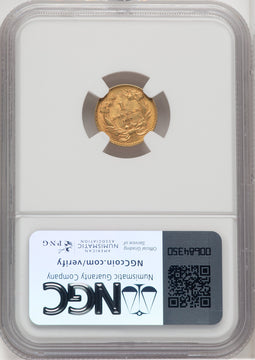 1862 G$1 Gold Dollar NGC MS61 (768282010)