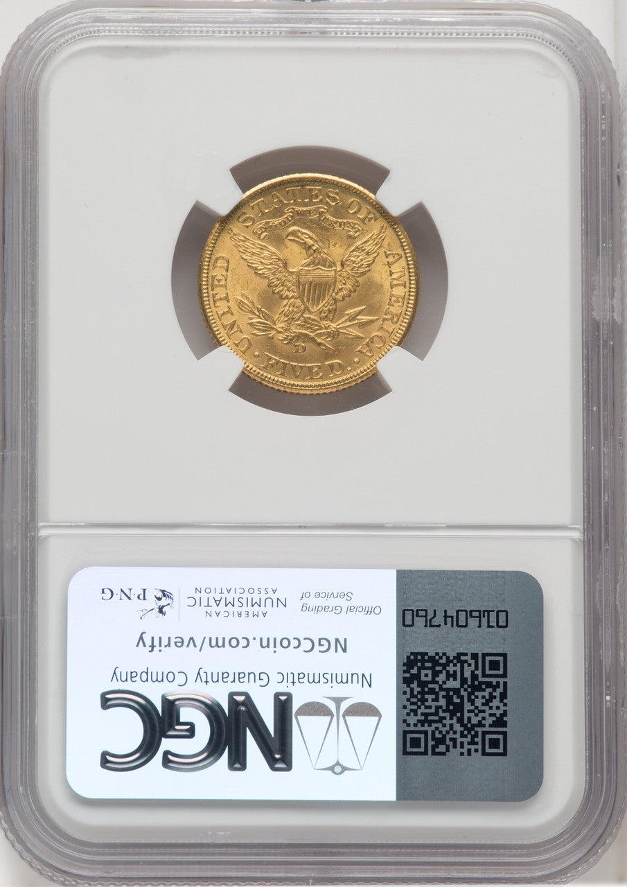 1906-D $5 Liberty Half Eagle NGC MS66