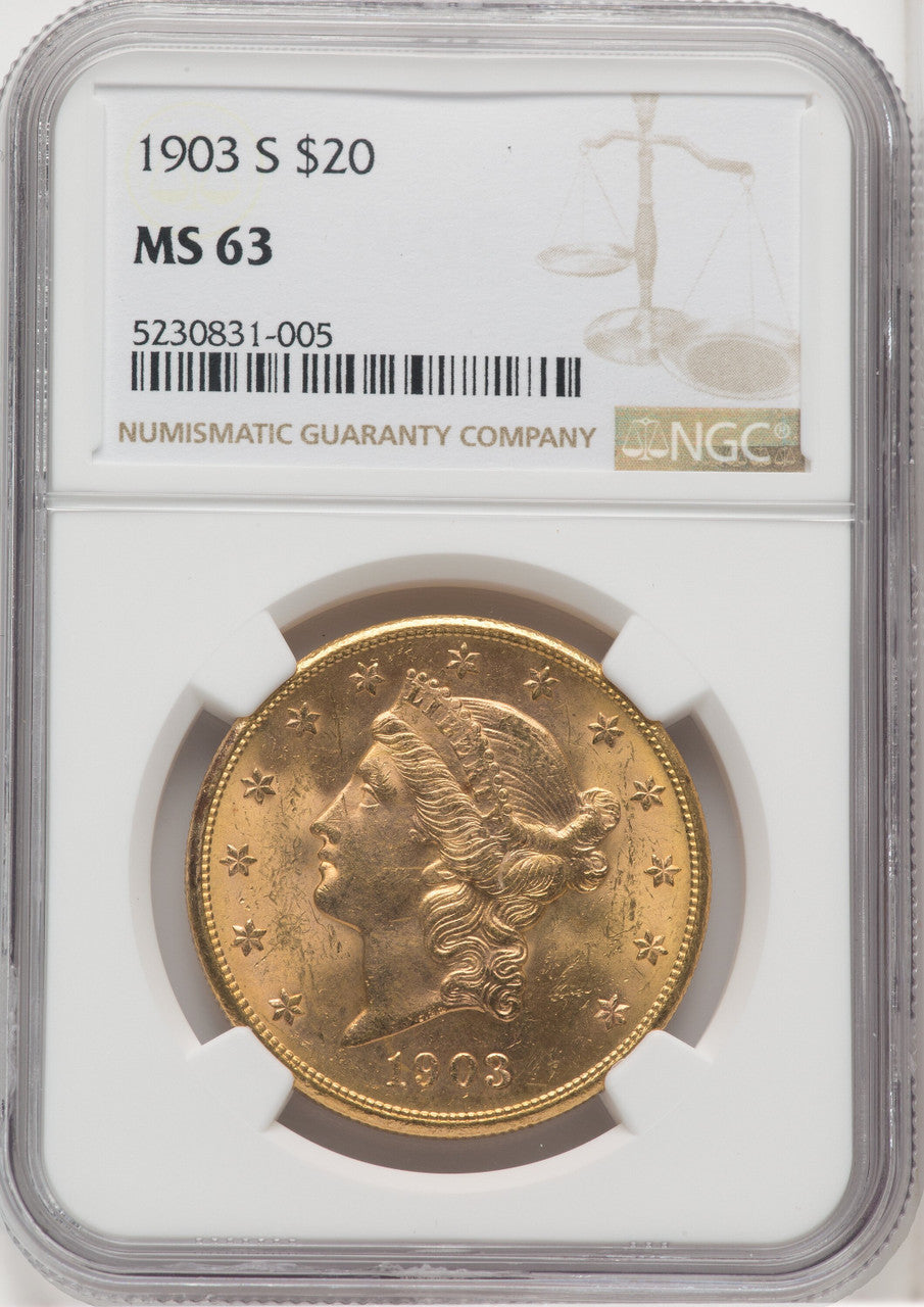 1903-S $20 Liberty Double Eagle NGC MS63 (766938006)