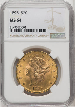 1895 $20 Liberty Double Eagle NGC MS64