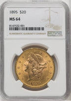 1895 $20 Liberty Double Eagle NGC MS64