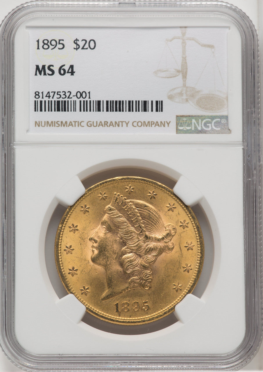 1895 $20 Liberty Double Eagle NGC MS64