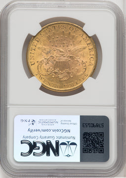1895 $20 Liberty Double Eagle NGC MS64