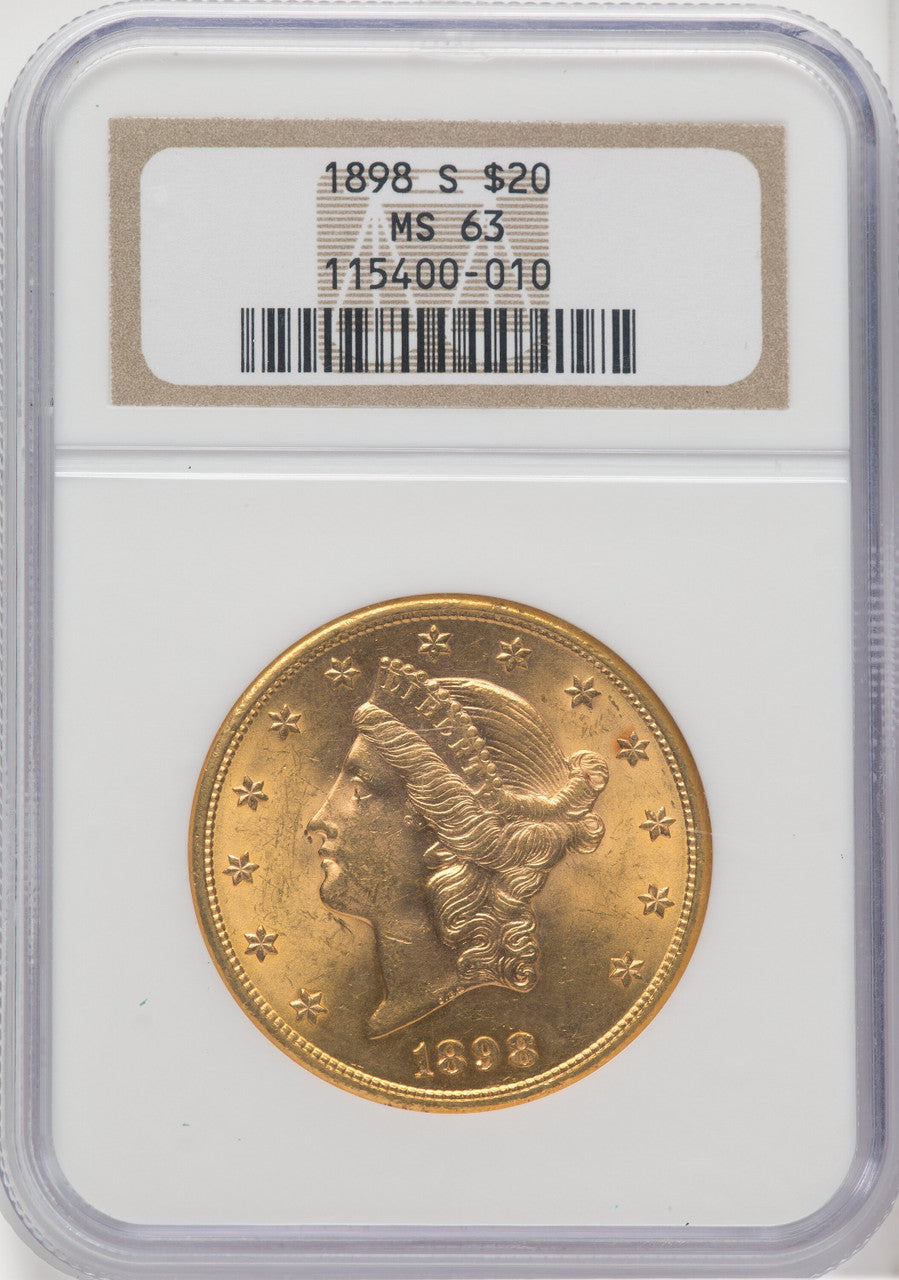 1898-S $20 Liberty Double Eagle NGC MS63 (766556008)