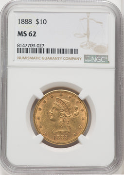 1888 $10 Liberty Eagle NGC MS62
