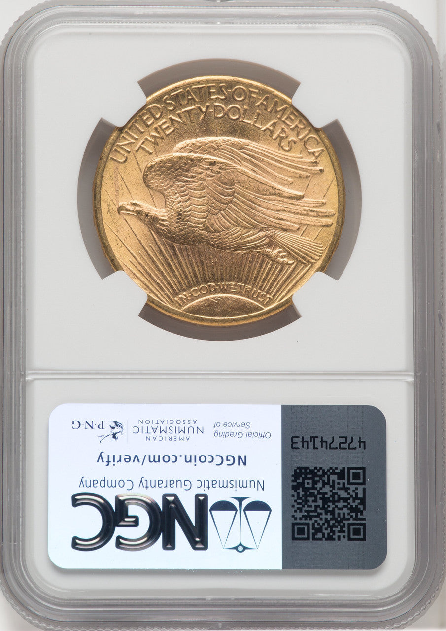 1914-D $20 Saint-Gaudens Double Eagle NGC MS62 (571958080)