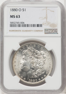 1880-O $1 Morgan Dollar NGC MS63 (768391015)