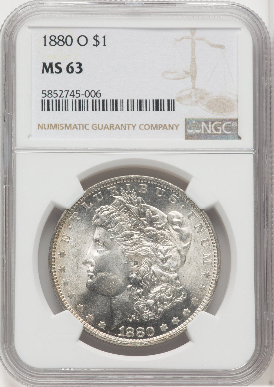 1880-O $1 Morgan Dollar NGC MS63 (768391015)