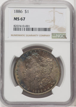 1886 $1 Morgan Dollar NGC MS67 (768385007)