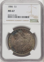 1886 $1 Morgan Dollar NGC MS67 (768385007)