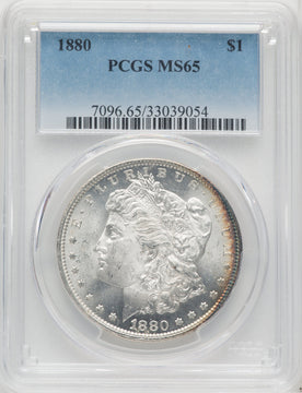 1880 $1 Morgan Dollar PCGS MS65