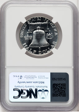 1955 50C Mike Castle Franklin Series Proof Franklin Half Dollar NGC PR69 (764072017)