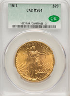 1910 $20 Saint-Gaudens Double Eagle CACG MS64 (759937027)