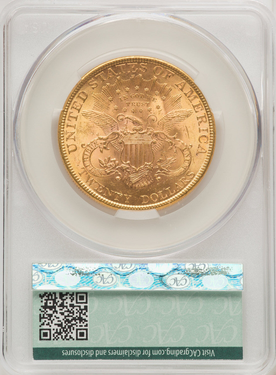 1895 $20 Liberty Double Eagle CACG MS64