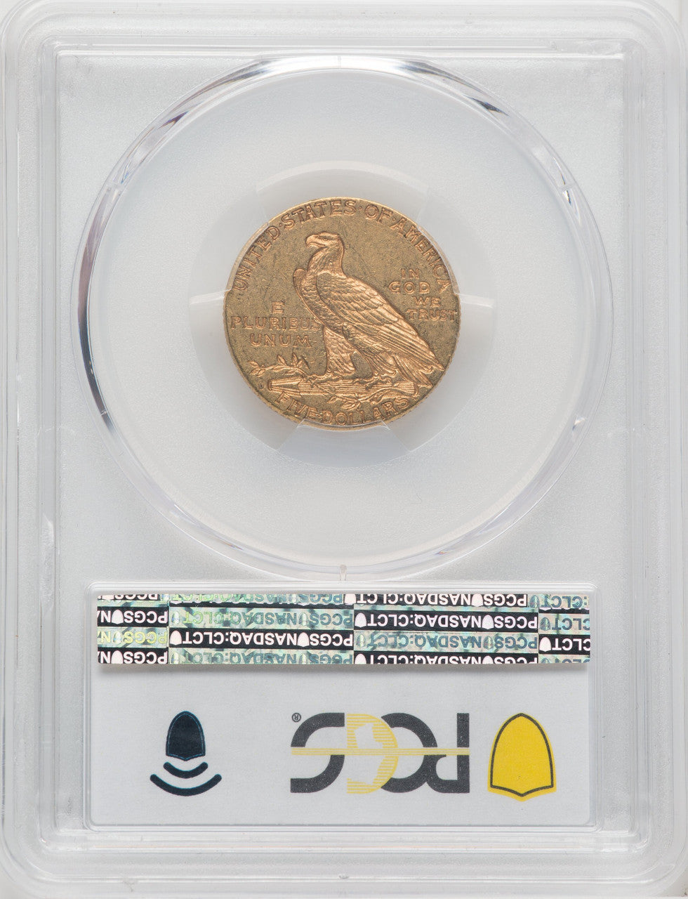 1911-D $5 Blue Gradient Indian Half Eagle PCGS MS62