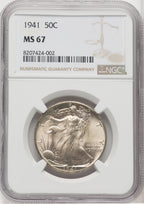 1941 50C Walking Liberty Half Dollar NGC MS67 (768260006)