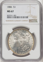 1886 $1 Morgan Dollar NGC MS67 (768261004)
