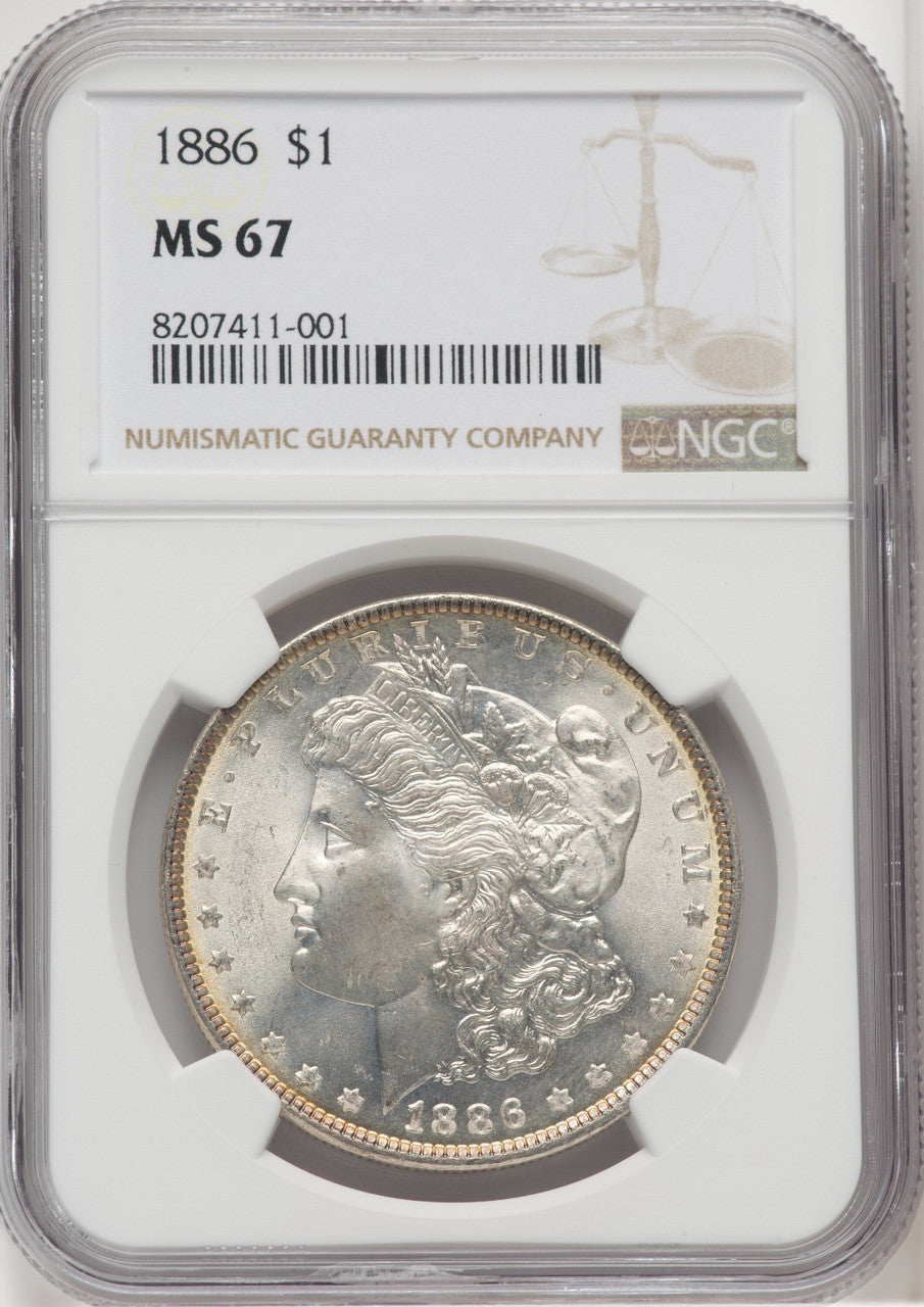 1886 $1 Morgan Dollar NGC MS67 (768261004)