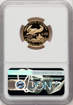 1996-W $10 Quarter-Ounce Gold Eagle Mike Castle NGC PF70