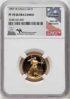 1997-W $10 Quarter-Ounce Gold Eagle NGC PF70 (768397013)