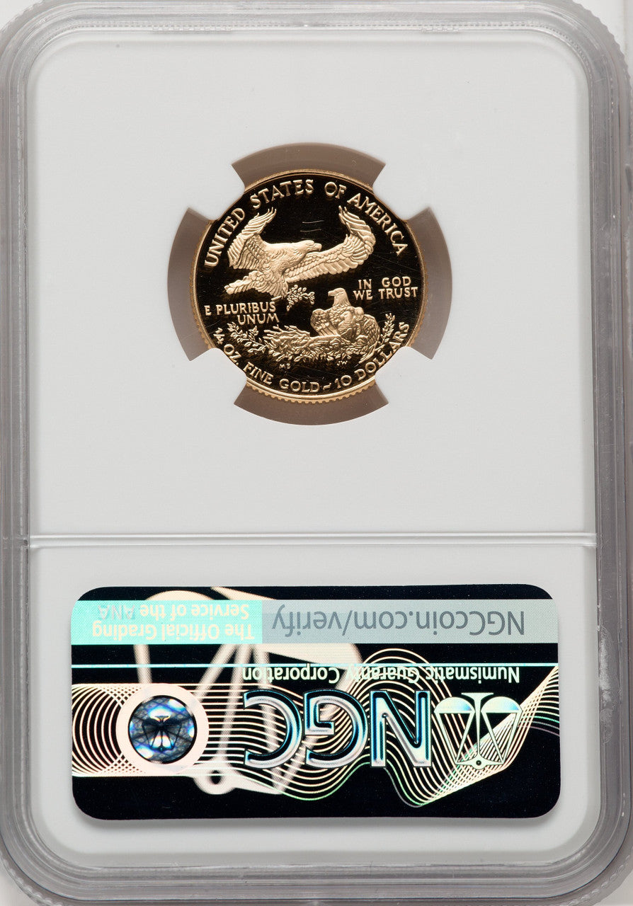 2000-W $10 Quarter-Ounce Gold Eagle Mike Castle NGC PF70