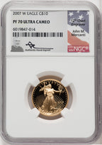2007-W $10 Quarter-Ounce Gold Eagle NGC PF70