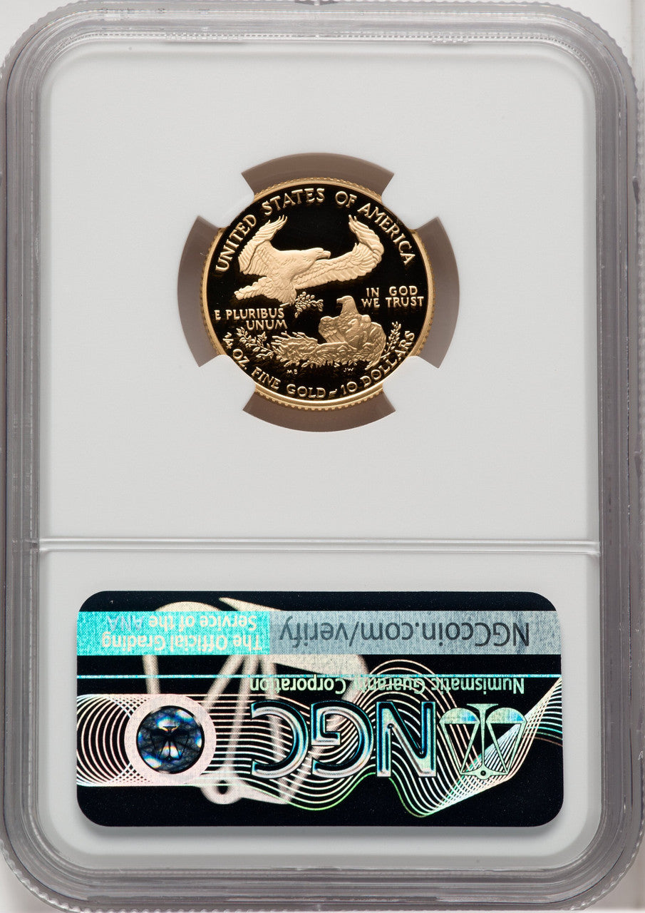 2007-W $10 Quarter-Ounce Gold Eagle NGC PF70