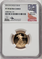 2016-W $10 Quarter-Ounce Gold Eagle 30th Anniversary NGC PF70 (768397026)