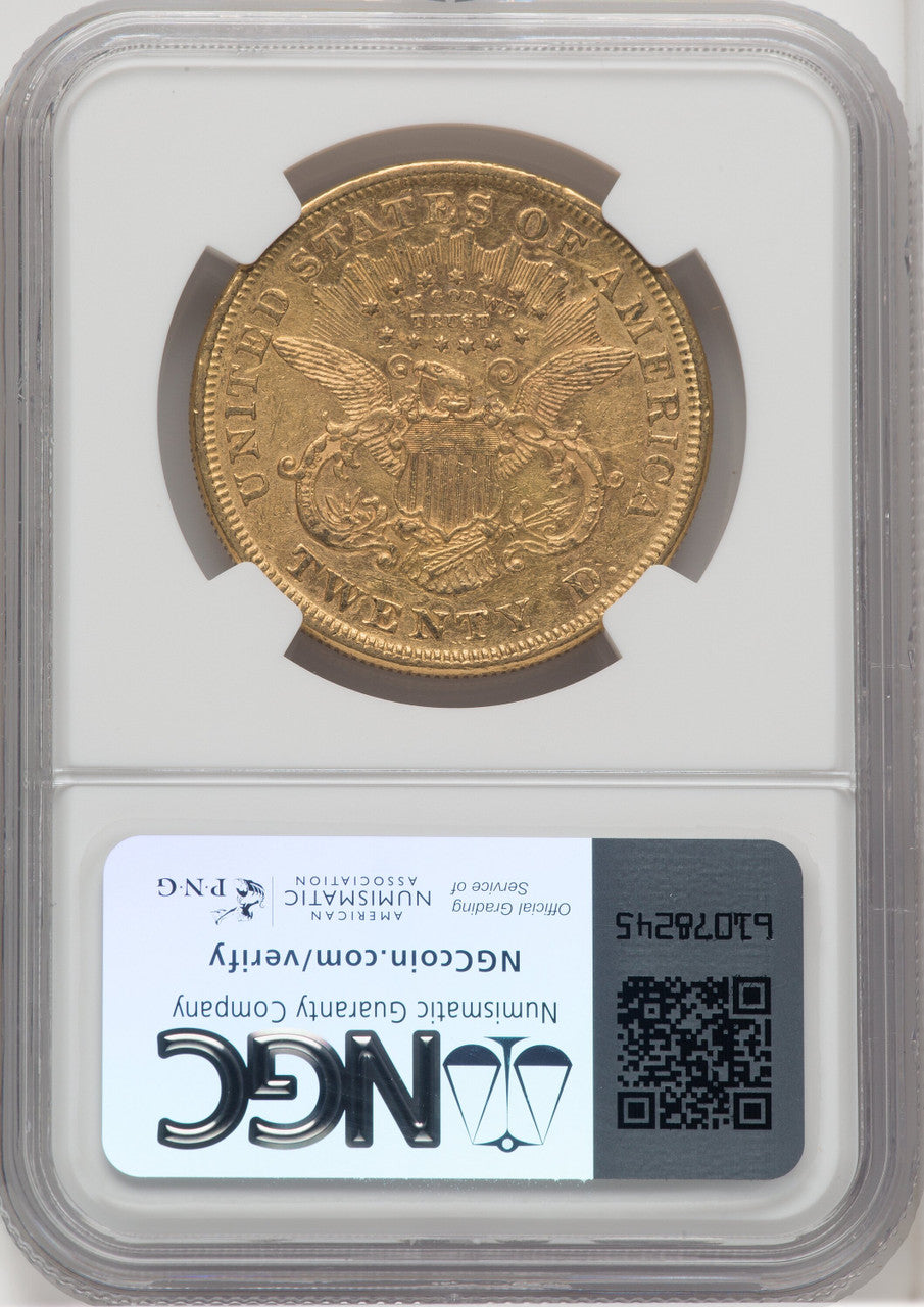 1876 $20 Liberty Double Eagle NGC AU55 (174003039)