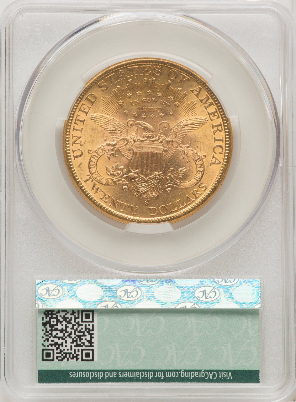 1899-S $20 Liberty Double Eagle CACG MS62 (572032046)