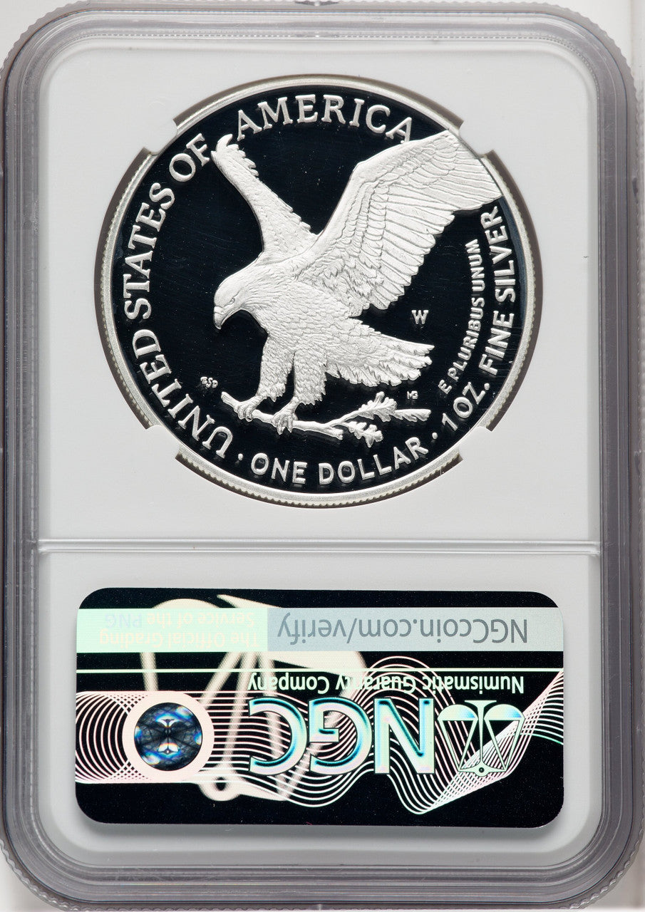2023-W $1 Silver Eagle Ed Moy NGC PF70