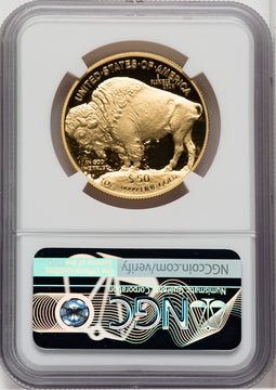2023-W G$50 Gold Buffalo First Strike DCAM Mike Castle NGC PF70