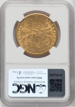 1883-CC $20 Liberty Double Eagle NGC AU58 (768194006)