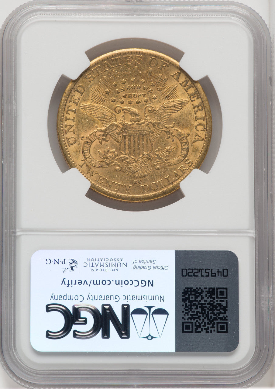 1883-CC $20 Liberty Double Eagle NGC AU58 (768194006)