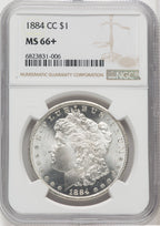 1884-CC $1 Morgan Dollar NGC MS66+ (768118008)