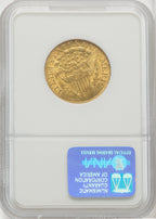1806 $5 Knob 6 7x6 Stars Early Half Eagle NGC MS61