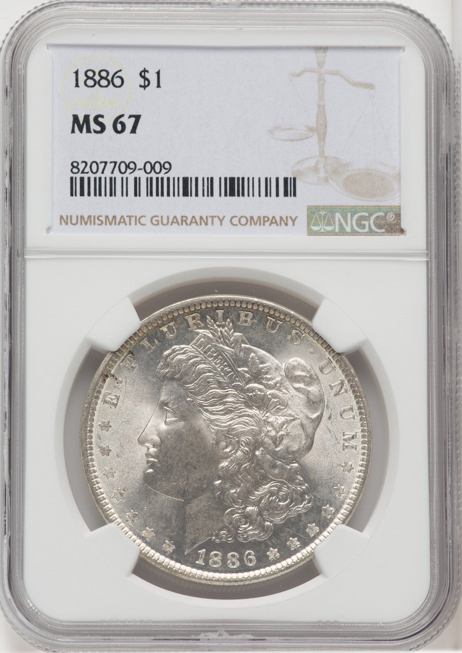 1886 $1 Morgan Dollar NGC MS67 (768193020)