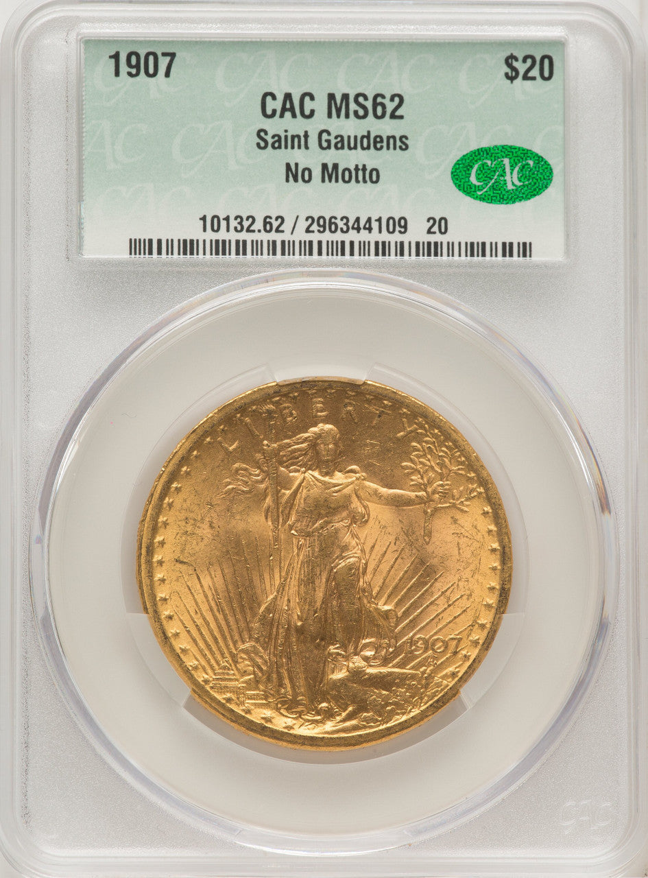 1907 $20 Saint Saint-Gaudens Double Eagle CACG MS62